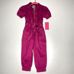 New Vince Camuto Zip Up Jumpsuit Romper Toddler Girls Size 2T